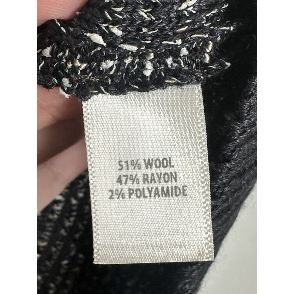 ST. JOHN SPORTS Women's Knit Black Wool Blend Tank Top Size Medium - Picture 4 of 7